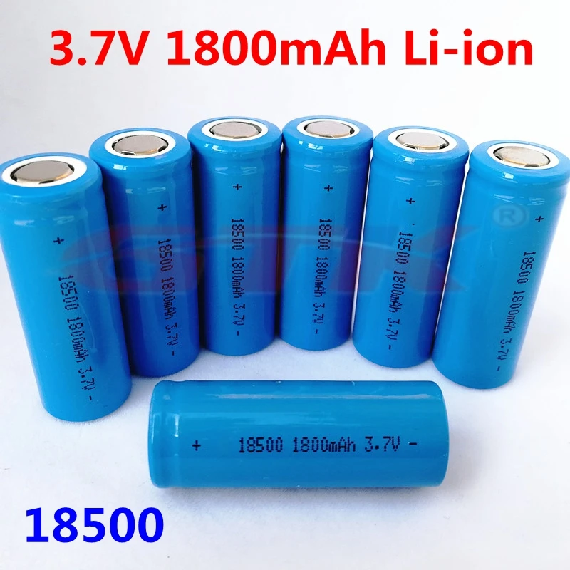 

GTK rechargeable 18500 cylinder 3.7V 1800mAh Lithium li ion battery 3.7V Li ion cells for Razortoy camera shaver hair clipper