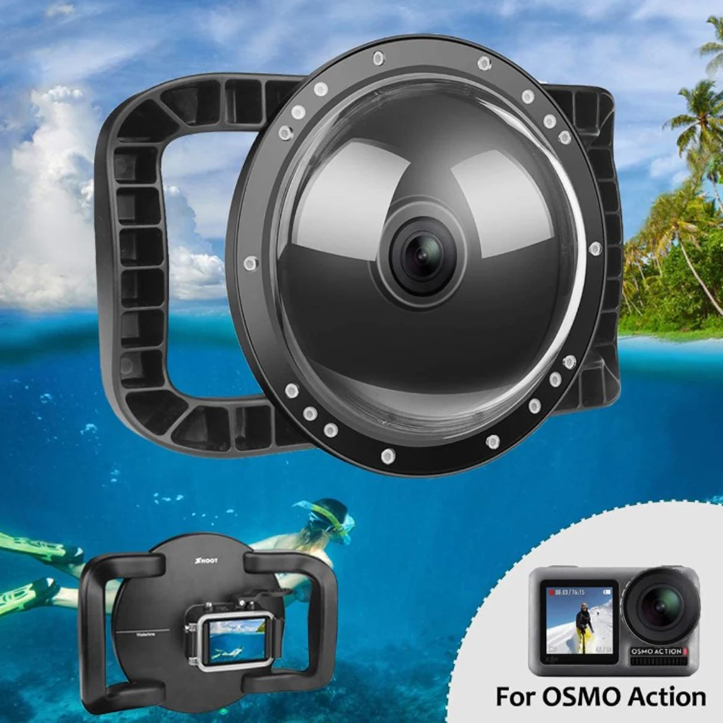 

Underwater Diving Camera Lens Dome Port Housing Tray Case For Osmo Action