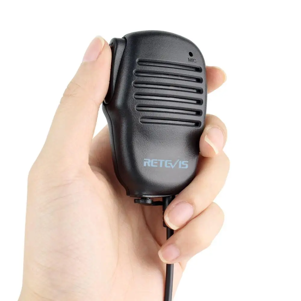 2 Pin Retevis мини PTT Динамик микрофон для радио KENWOOD RETEVIS PUXING WOUXUN TYT HYT BAOFENG POFUNG uv