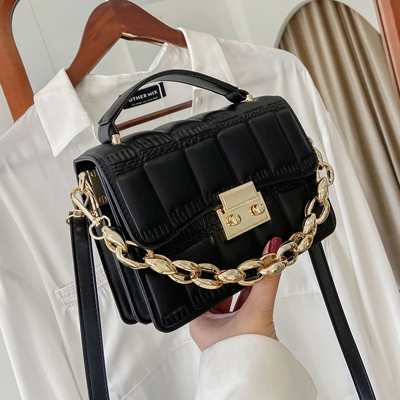 

Solid Color Crossbody Bag for Women 2021 New Fashion Single Shoulder Messenger Flap Bags Luxury Designer Purses and Handbags Cc