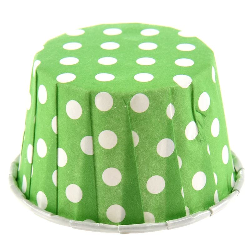 100 X обертка для кекса бумажный чехол торта чашки выпечки подкладка зеленый цвет| |