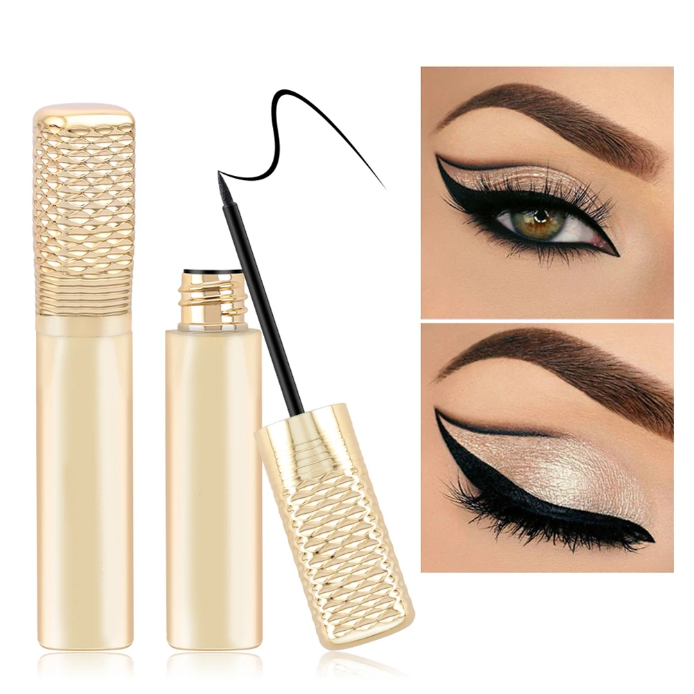 Жидкая подводка для глаз прочная водостойкая не выцветает быстро сохнет