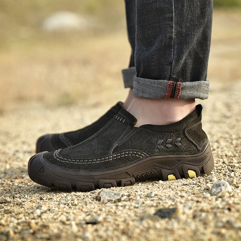 

hot spring shoes leather para masculino breathable informales sapato mens black causal mens Mens sneakers sale leisure 2020 men