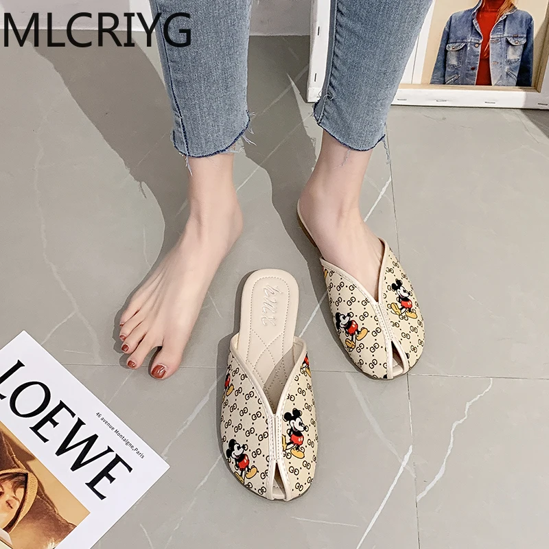 Ladies sandals comfortable canvas flat shoes women casual summer thick bottom indoor and outdoor slippers | Обувь
