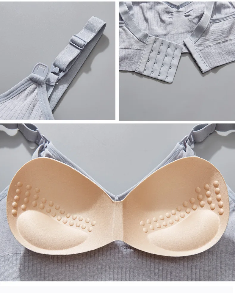 

Pregnant women's bra, comfortable sleep no steel ring breastfeeding buckle underwear large size pregnancy breastfeeding buckle