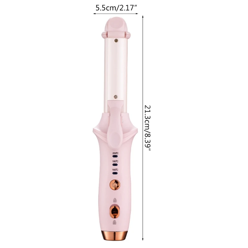 

2 in 1 Straightener Curler Ceramic Coating Curling Wand Hair Straightener Anti-Scald Adjustable Temperature Professional Salon S