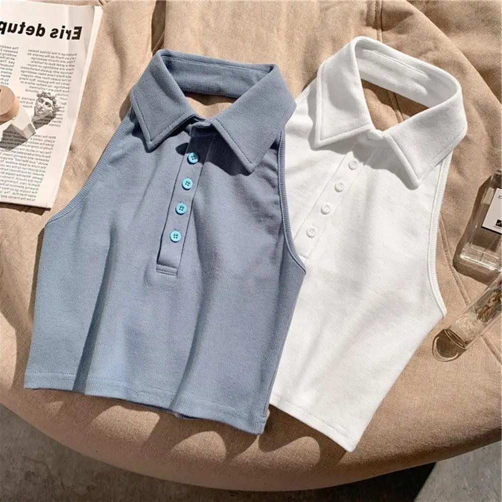 Для женщин с лямкой на шее солидные безрукавки жилеты Цвет без рукавов отложным