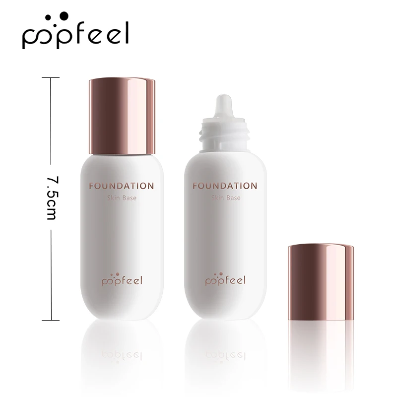 

POPFEEL 30ml Face Foundation Color Changing Liquid Foundation Oil-control Concealer Hydrating Lasting Facial Makeup Base Cream