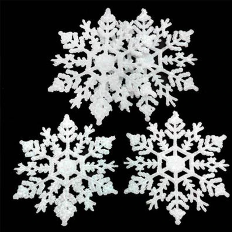 Рождественские украшения 10 см Φ 6 шт./компл. из пыльных снежинок украшение для