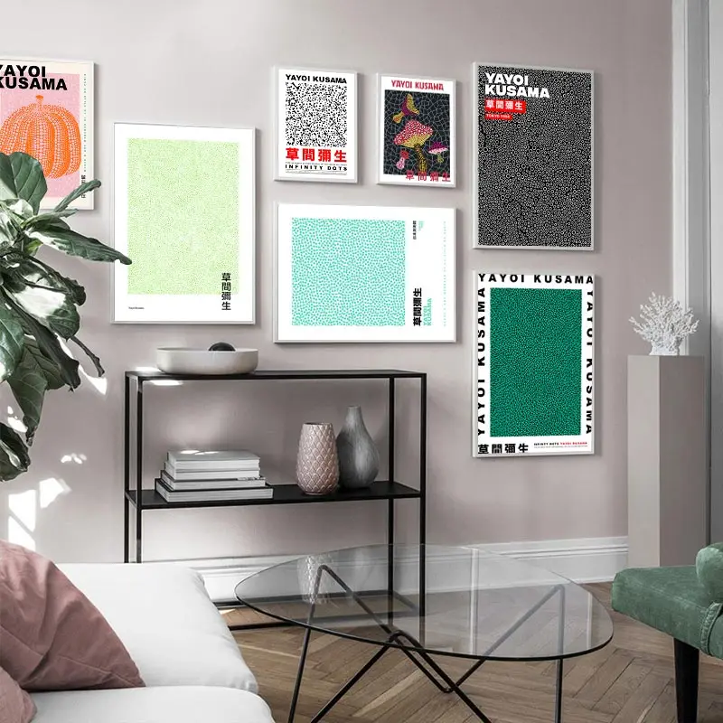 Yayoi Kusama Тыква постеры абстрактная фотография Современная Настенная печать
