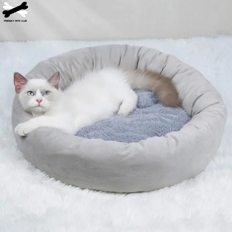 Мягкая подушка для домашних животных, кровать для кошек, зимний теплый коврик для туалета, коврик для сна, уютный котенок, плюшевый питомник для мини-собак среднего размера, кошек, щенков