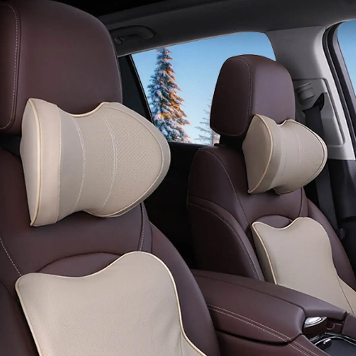 Хлопковая U образная функциональная подушка для шеи с эффектом памяти|Подушка