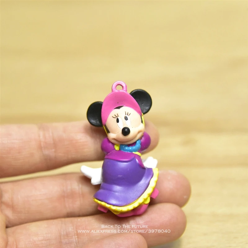 Дисней Микки Маус Минни 4 5 см фигурка аниме украшение Коллекция игрушка модель