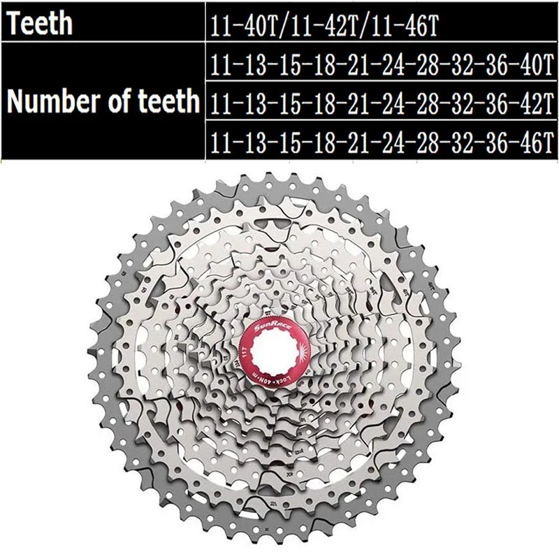 Sunrace CSMX3 CSMS3 Cassete 10 Velocidade MTB трещетки Скорость кассета 11 40/42/46T горный велосипед