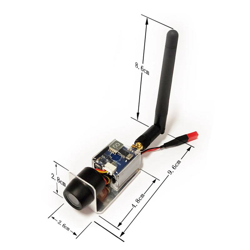 FPV 5 8G 40CH 200MW A/V передатчик + 150 градусов широкоугольный объектив камеры для |