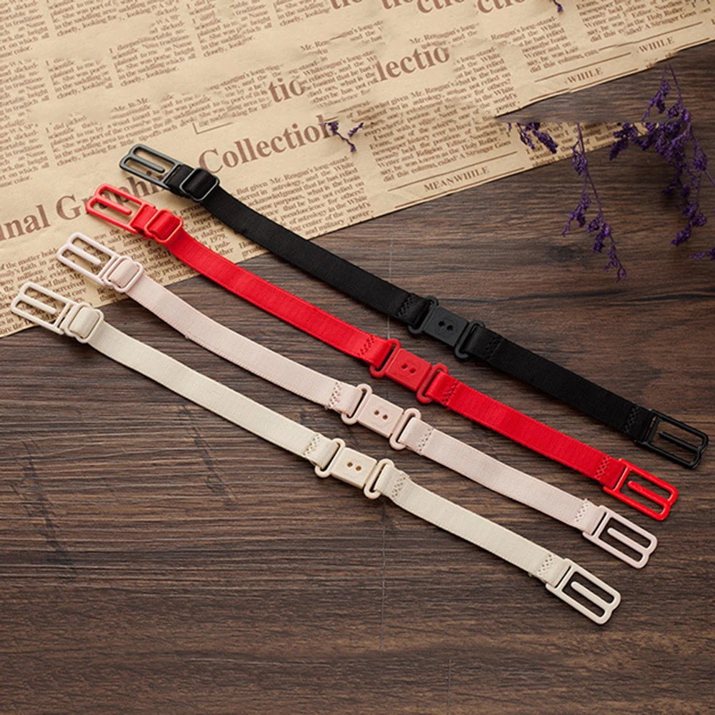 

Women Non Slip Elastic Bra Strap Holder Adjustable Band Buckle Racer Back Clip Bra Strap Skid-proof Buckle Shoulder Straps