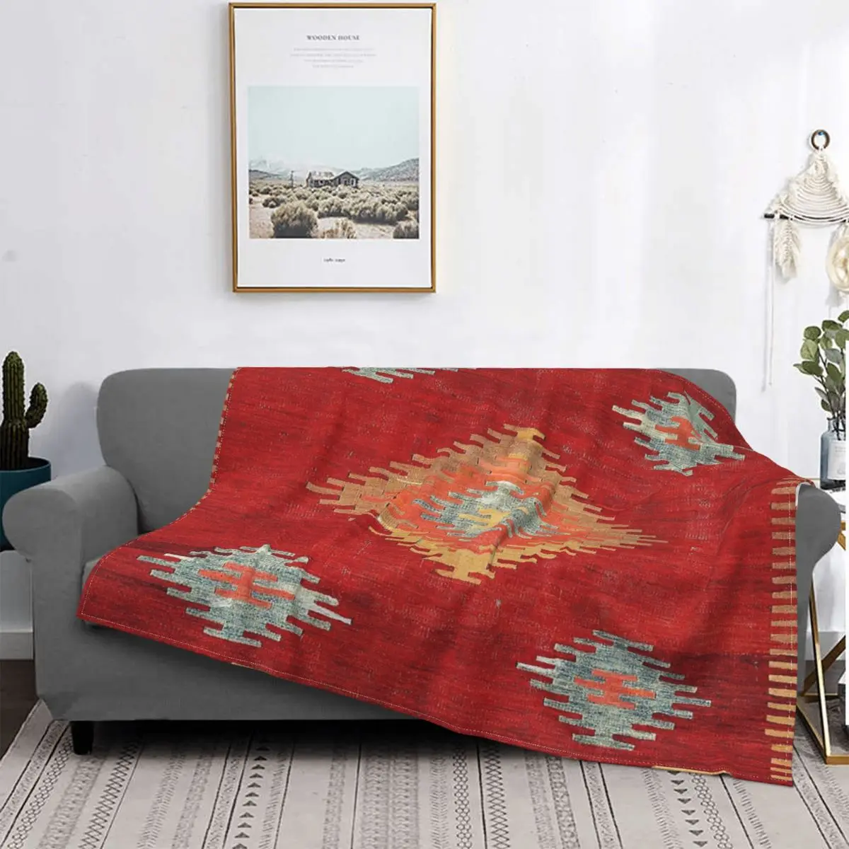 

Manta с изображением старых деревьев, с изображением капюшона, маски, роскошного текстиля для дома