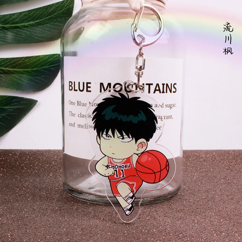 

Cartoon Anime Slam Dunk Acrylic Keychains Akagi Hanamichi Sakuragi Rukawa Miyagi Mitsui Figure Pendant Keyrings Gift For Man