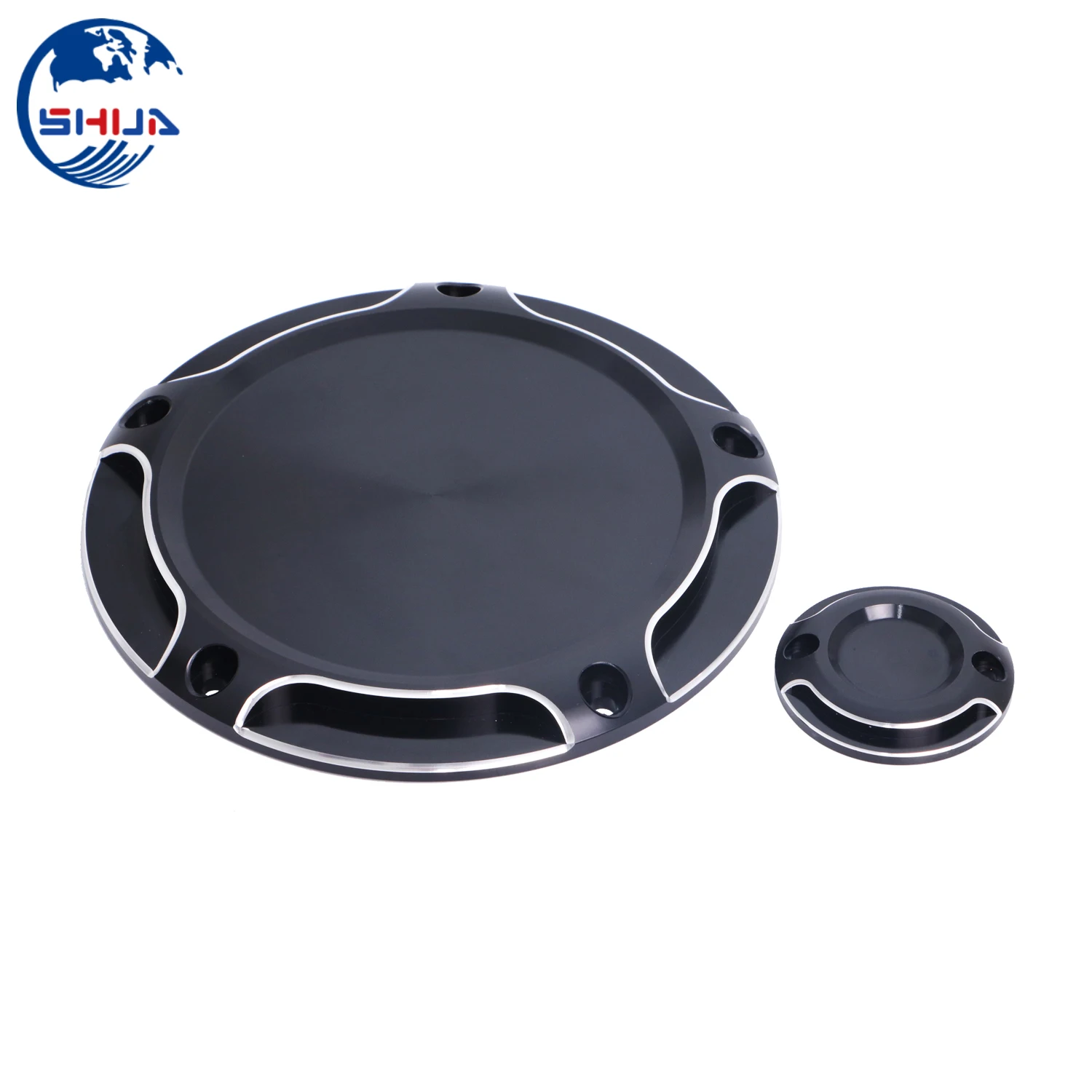Черная алюминиевая крышка дерби для мотоцикла с 5 отверстиями и крышки таймера