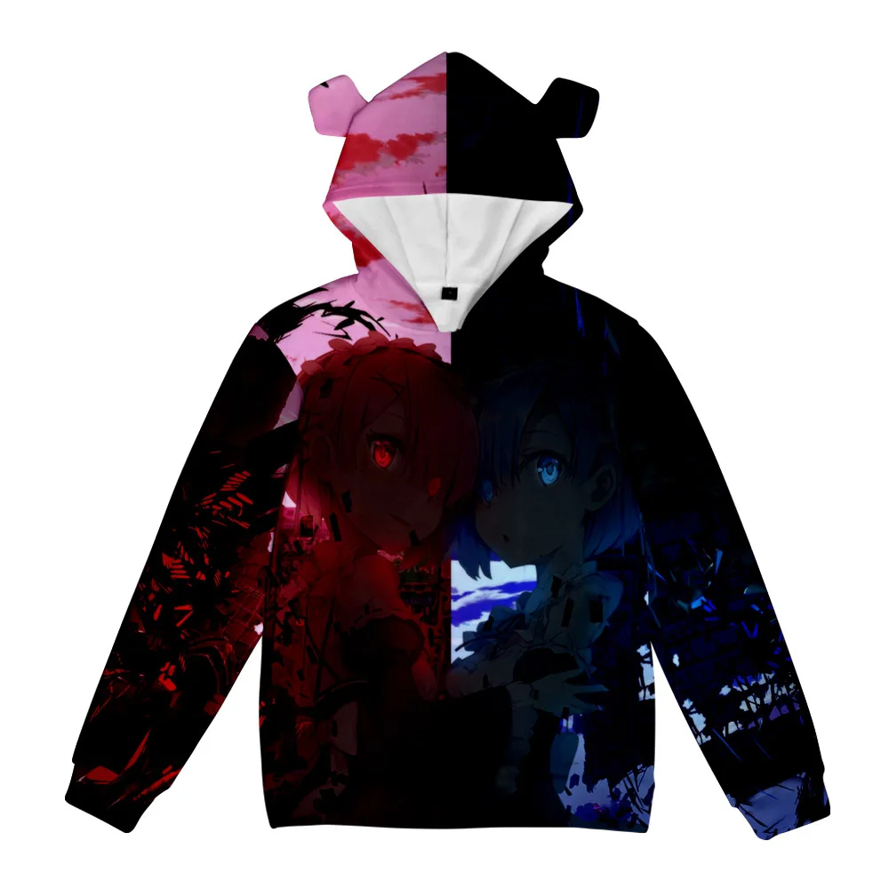 

2021 Re: жизнь в другом мире от нуля свитшот с капюшоном Свитшот Женская/Мужская одежда Повседневная Толстовка FY01767X04