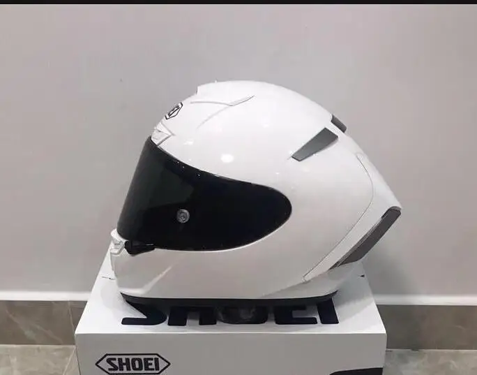 Casco мотоциклетный де Кара полный de punto de cuello de invierno de moda de фронт освобождения rápida casco - Цвет: Белый