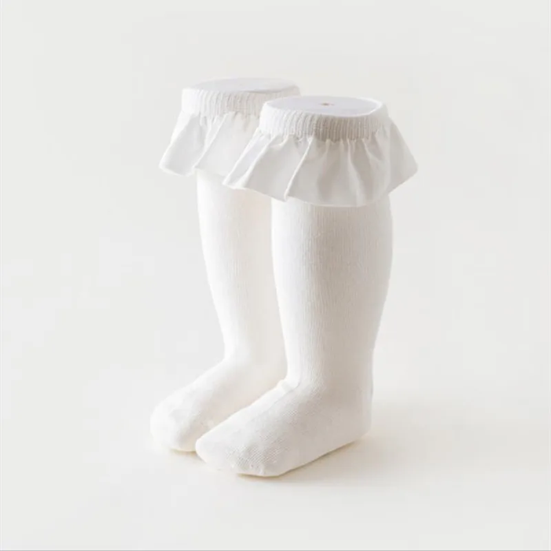 Детские колготки до колена для маленьких девочек осени и весны милые стильные