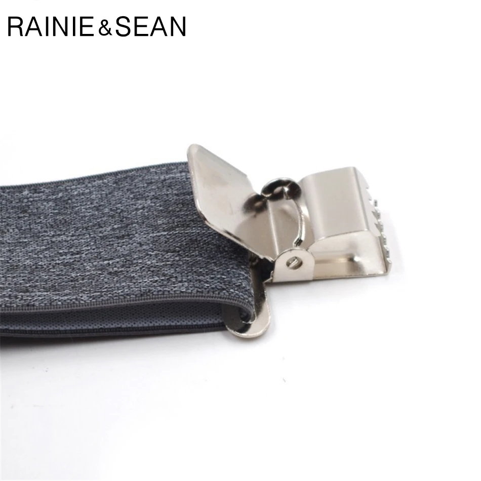 RAINIE SEAN широкая подтяжка мужской ремень 5 см мужские подтяжки для брюк 3 зажима