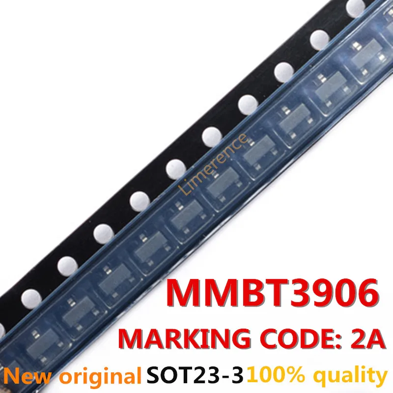 

100PCS MMBT3906 SOT23 MARKING CODE: 2A