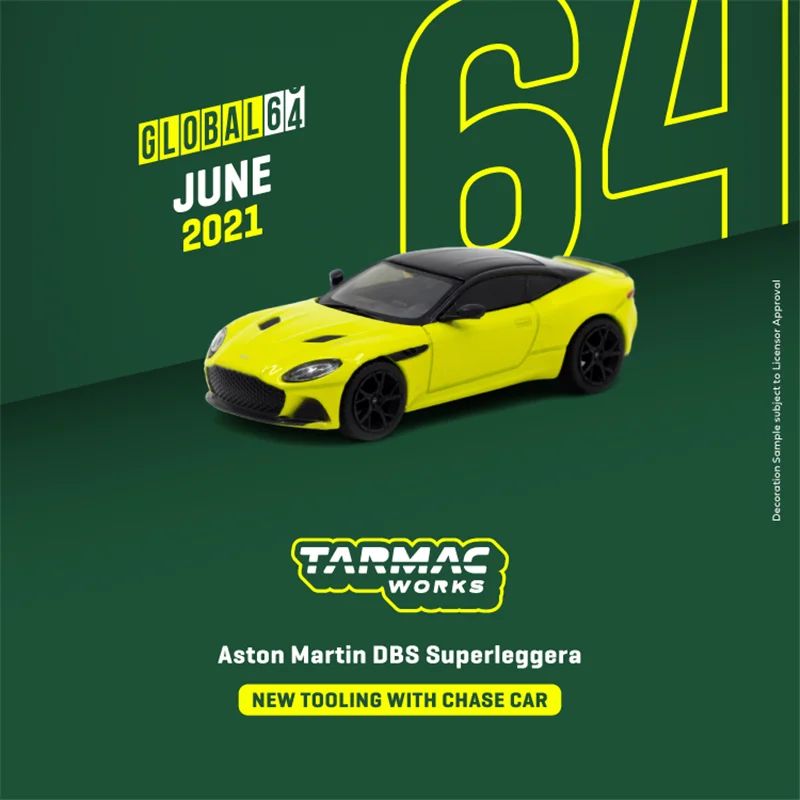 

Tarmac Works 1:64 Aston Martin DBS Superleggera Yellow Metallic Model Car