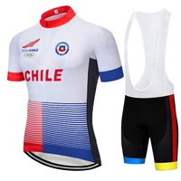 chile new design short cycling jersey set mtb bicycle trousers wear 9d gel pad bib mountain maillot ciclismo outdoors white tops