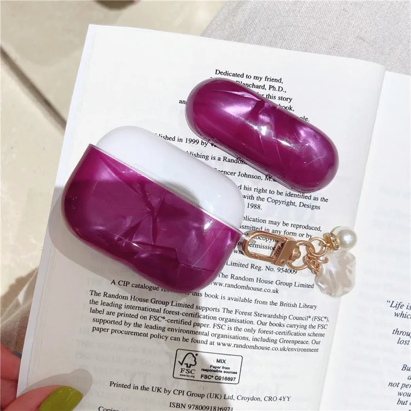

3D Pearl Shell Keychain Earphone Soft Case for Apple Airpods Pro Lovely Shell Pattern Wireless Headset Cover for Airpods Pro