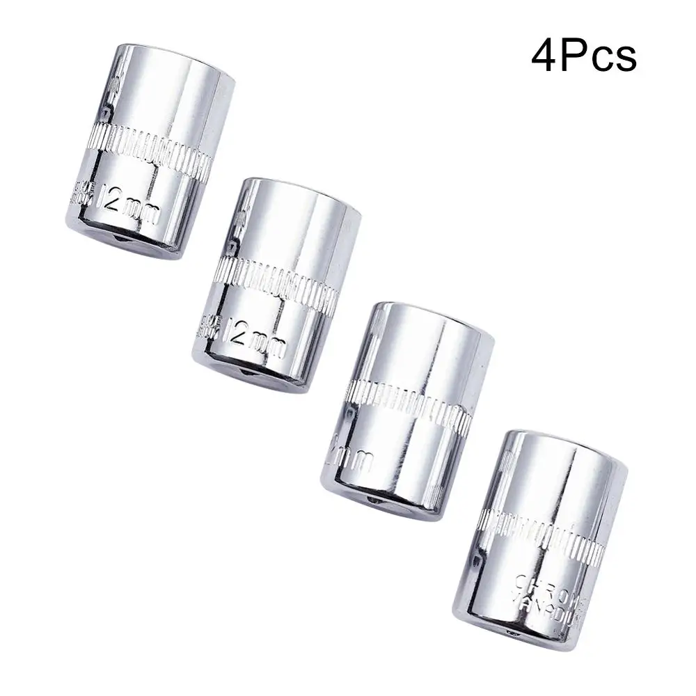 Utoolmart 4-14mm 1/4" Drive Socket Set Axle Nut Hex Chrome-vanadium Steel 6-point Pneumatic Head Wrench Sleeve 2pcs/4pcs | Инструменты
