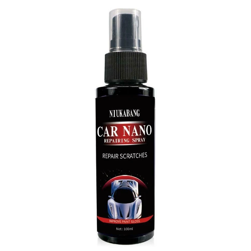 

100ml Car Stain Cloth Tire-wheel Repair Remover Nano Hydrophobic Polish Paint Wax Strong Spray Car Interior Cleaning Tool