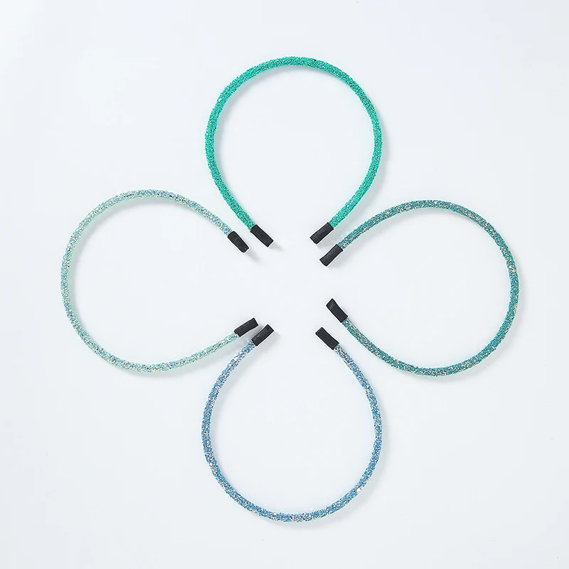 1 шт. Детская повязка на голову с серебряным сердцем и блестками | одежда обувь