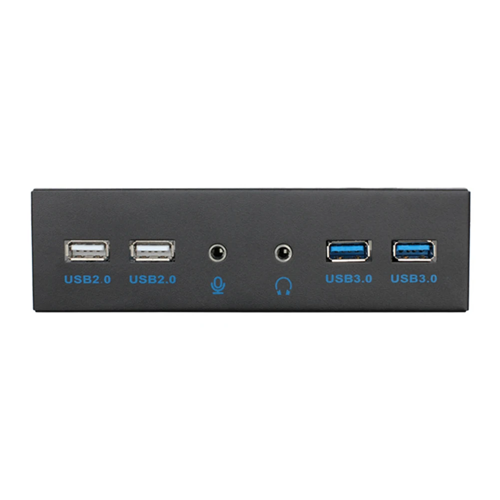 5.25 Inch USB Hub HD Audio Port Durable Connector Front Panel Accessories Parts Replacement PC Case 20 Pin Internal Easy Use | Компьютеры
