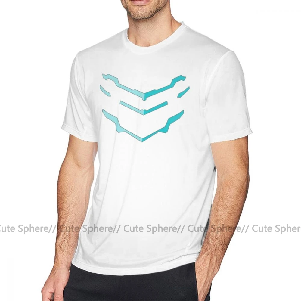 Dead Space футболка Deadly Space Deux футболка 6xl забавная модная футболка из 100 хлопка с коротким рукавом мужская графическая футболка - Цвет: White