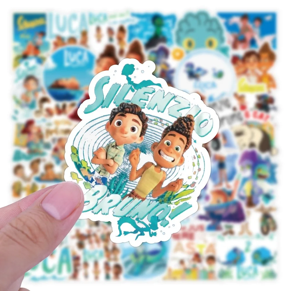 

50PCS Luca Sticker Movie Cartoon Cute Vinyl Skateboard Laptop Cup Guitar Phone Car Luggage Notebook Helmet Children's Toys Gift