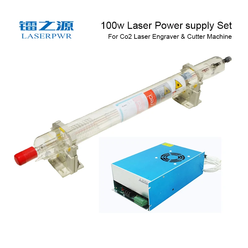 

LASERPWR 90-100W Original Power Supply+RECI W4 1400mm CO2 Laser Tube for Laser engraving cutting marking machine Machine