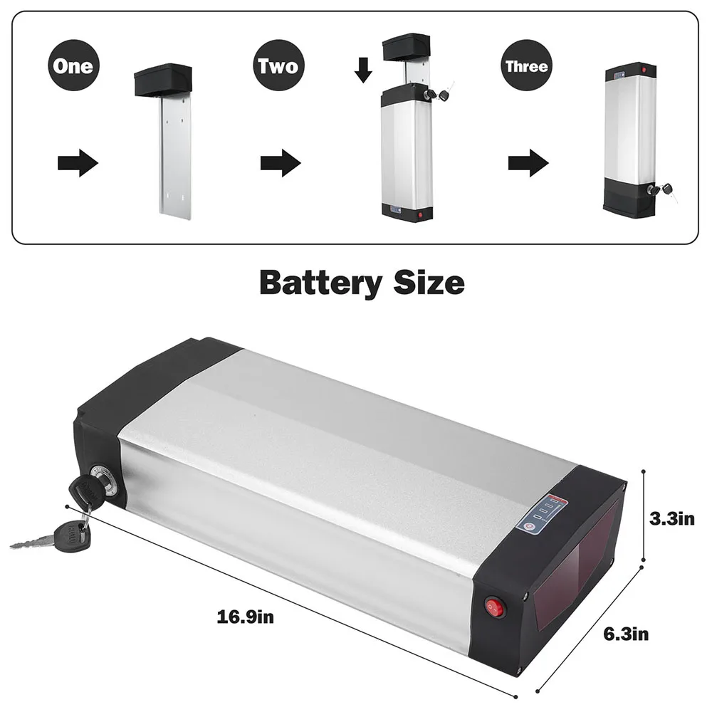 Литий-ионный аккумулятор Bafang для электровелосипеда 48 В 1500 Вт 2000 1000 30 А · ч 20 | Спорт