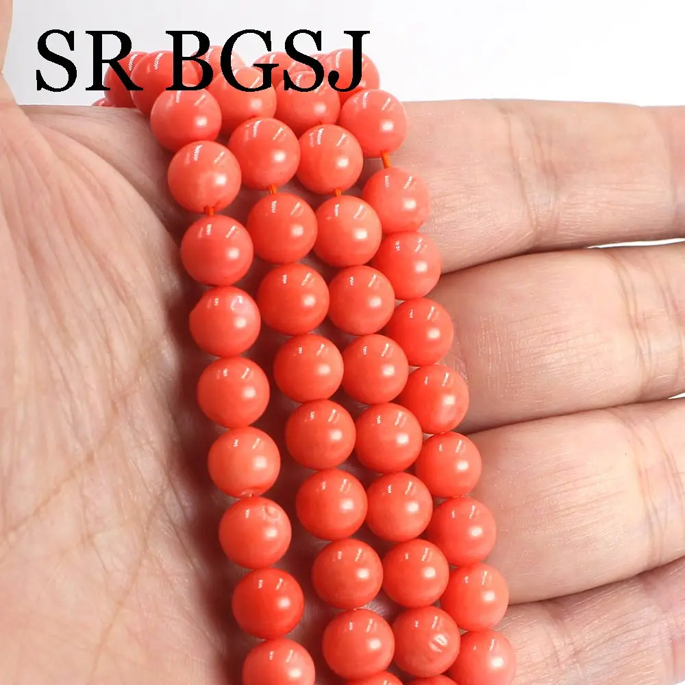 Бесплатная доставка круглые ювелирные украшения 8-9 мм настоящие бусины из