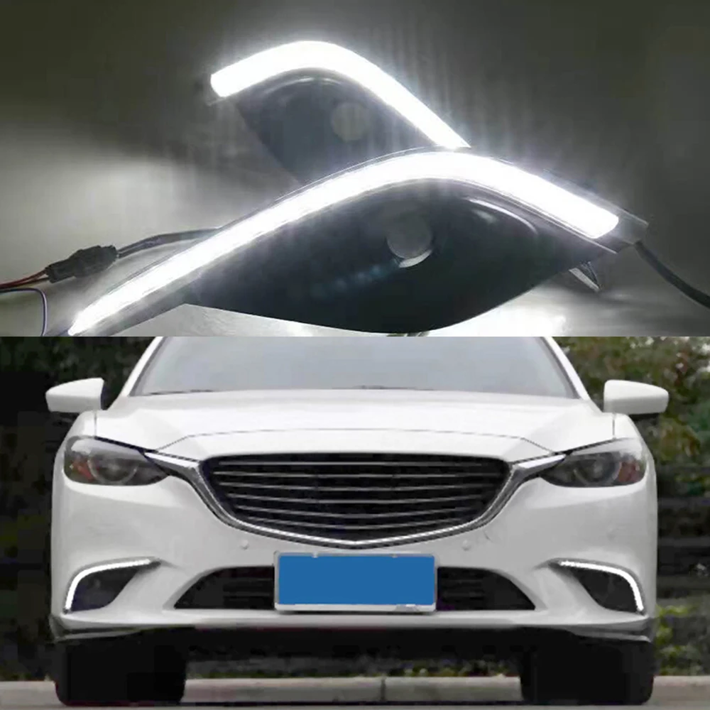 Автомобильная проблесковая 1 пара для Mazda 6 Mazda6 Atenza 2016 2017 2018 светодиодный DRL