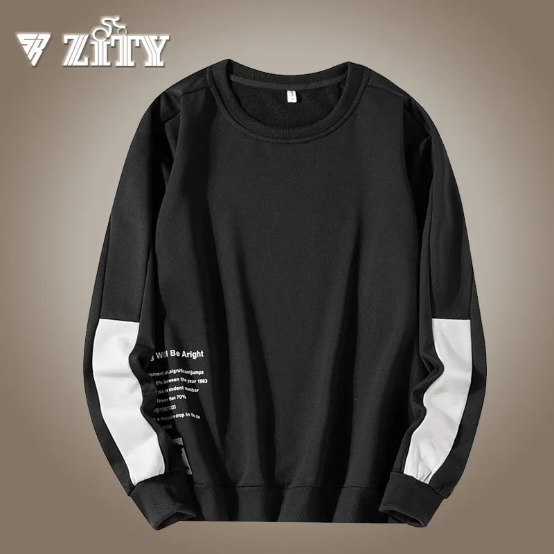

ZITY Solid Color Sweatshirt Men's Hip Hop Hoodies Spring Autumn Harajuku O-Neck Hoodie Casual Fashion Streetwear Male Clothes