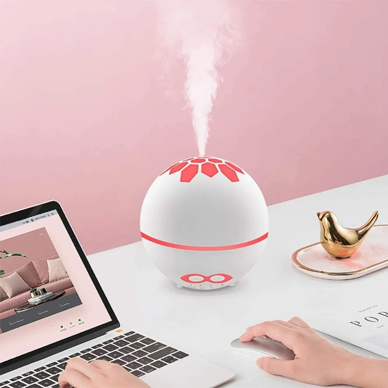 

400Ml Ball Remote Ultrasonic Humidifier Household Colorful Night Light Spray Aromatherapy Machine US/UK/EU/AU/JP Plug