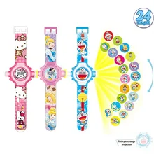 Цифровые Детские часы с изображением принцесс Эльзы спайдермена