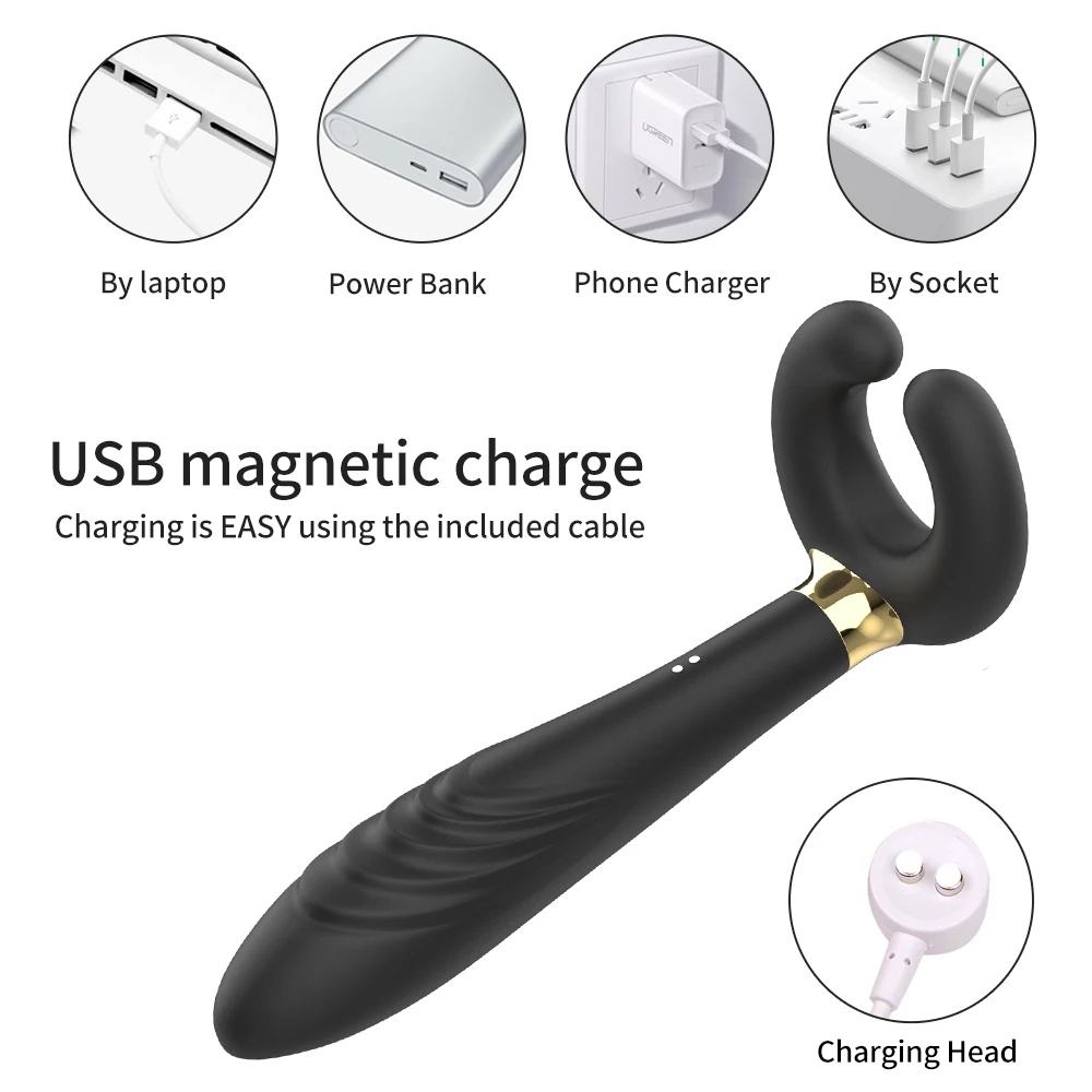 Мастурбатор для пениса вибратор точки G Двойное проникновение фаллоимитатор