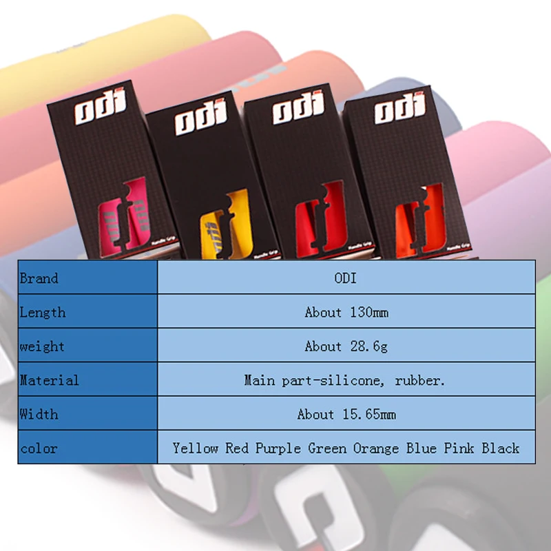 Ручки для велосипеда ODI из силикона MTB ручки Супер Легкие Нескользящие чехлы на руль Амортизация ударов BMX Манжеты Аксессуары на.