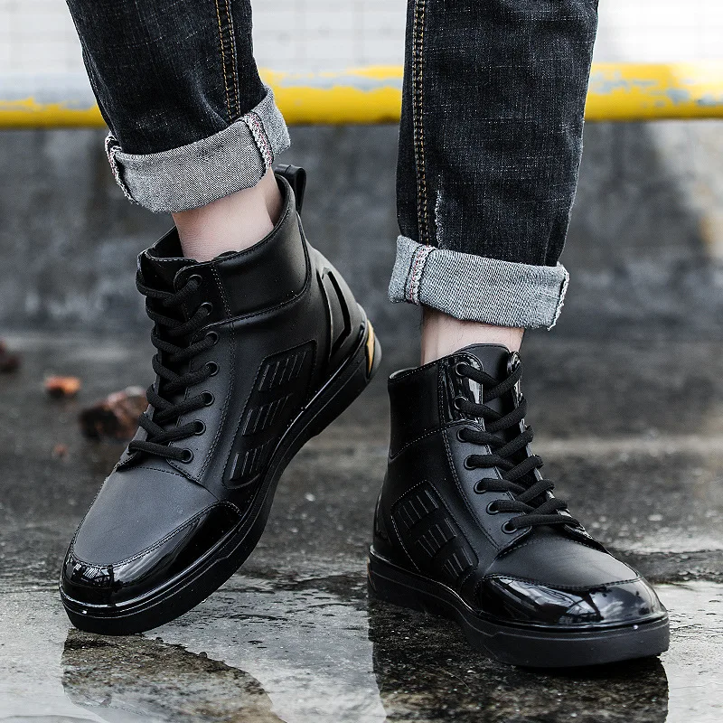 PDMOSY/непромокаемые ботинки мужские короткие летние с низким берцем модная обувь