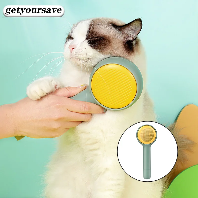 Расческа для кошек инструмент удаления шерсти у с узлом груминга ухода за