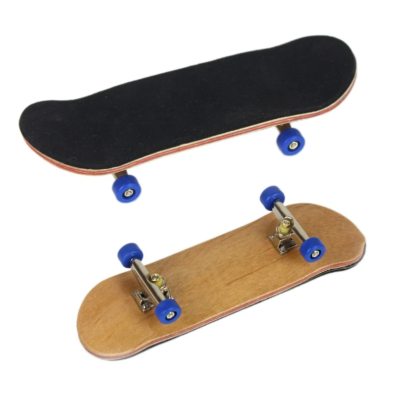 

Novelty Toys For Children Mini Finger Skateboards Wooden SkateBoard With Bearings With Box