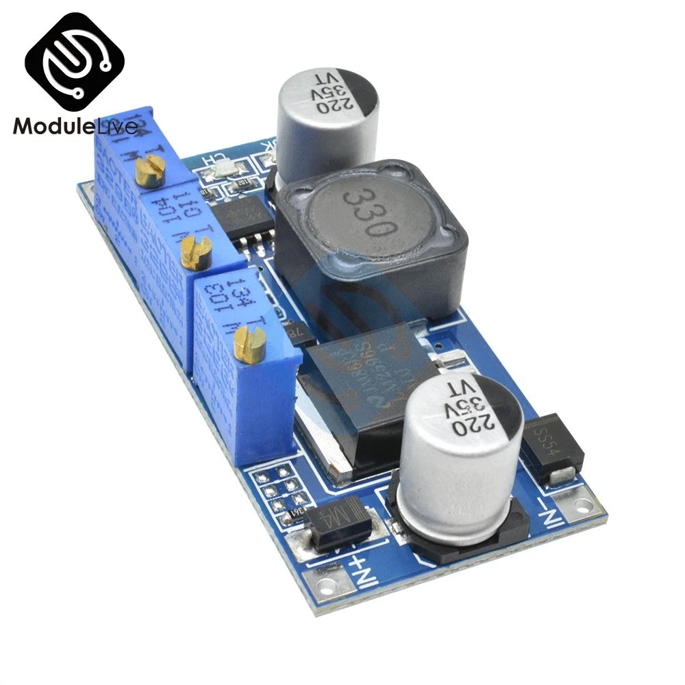 LM2596 Шаг вниз Питание модуль DC-DC 7 V-35 V до 1,25 V-30 V 3A Регулируемый Напряжение регулятор конвертер Светодиодный драйвер для Arduino